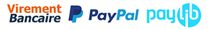 Virement, Paypal ou Paylib